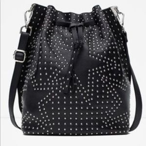 Zara Studded leather bag